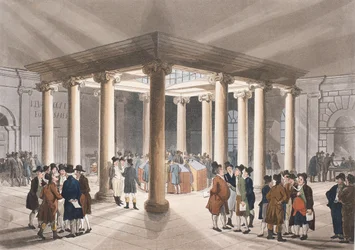 Die Kohlenbörse, Lower Thames Street aus Ackermanns 